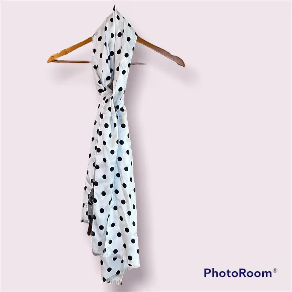 LAUREN Ralph Lauren *NWT* Silk Polka Dot Scarf